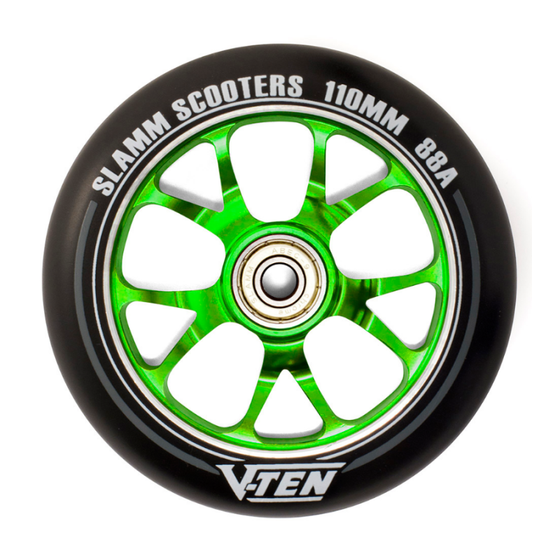 Slamm V-Ten II 110mm Wheels - Green