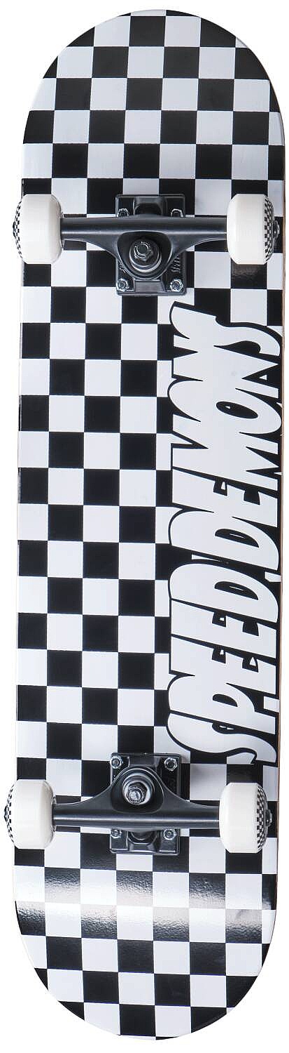 Speed Demons Checkers 8" Complete Skateboard - Checkers