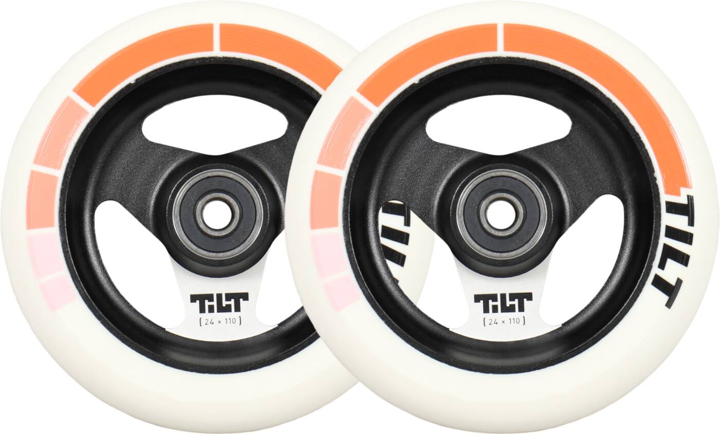 Tilt Stage I Pro Scooter Wheels 120mm x 24mm 2-Pack - Red Stripe