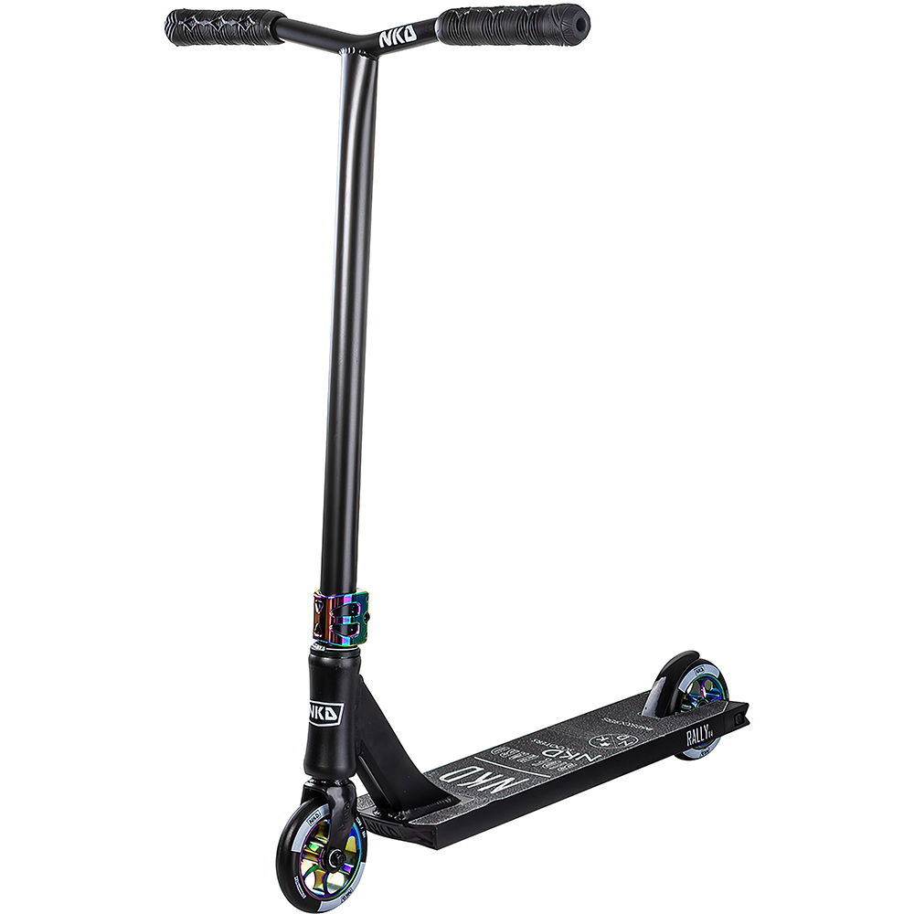 NKD Rally V4 Stunt Scooter Black /Rainbow 85cm