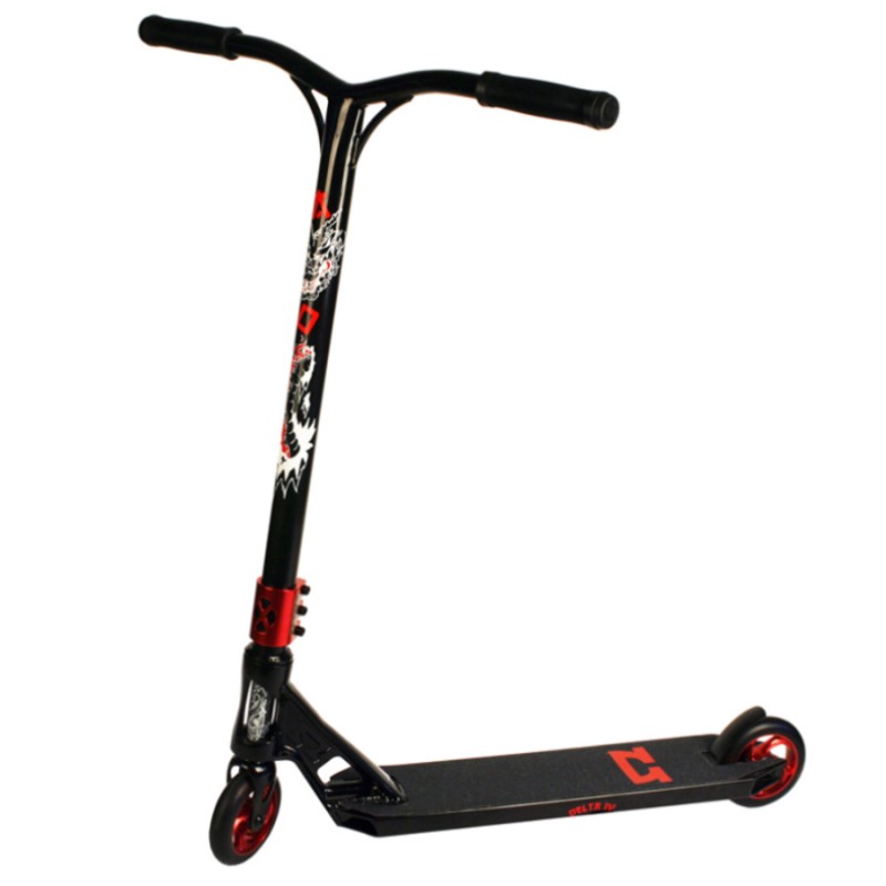 AO Delta 4 Scooter - Black/Red