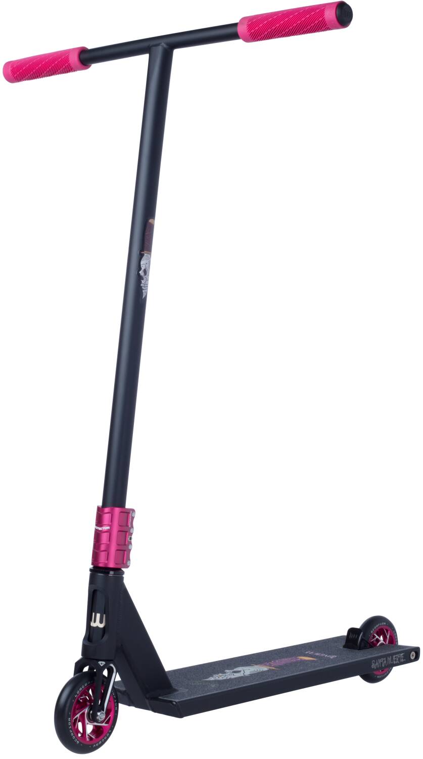 Longway Santa Muerte Pro Scooter 6" - Black/Pink