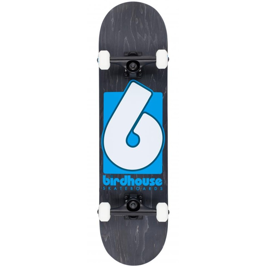 Birdhouse Stage 3 B Logo 8" Skateboard - Black/Blue