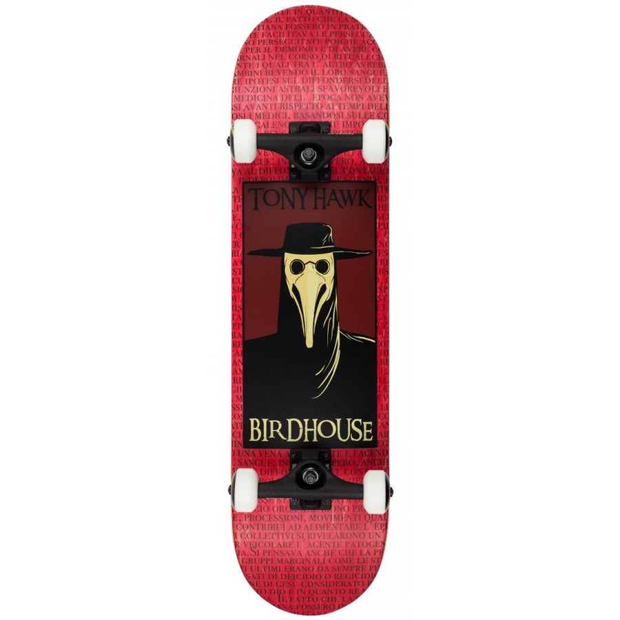 Birdhouse Stage 3 Plague Doctor 8" Skateboard - Red