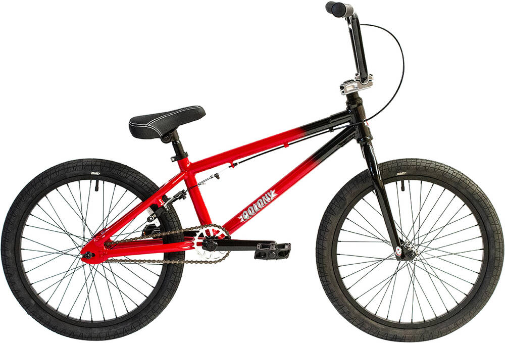 Colony Horizon 20"  BMX Freestyle Bike - Gloss Black / Red Fade