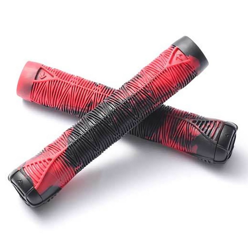 Blunt V2 Flangeless Handlebar Grip - Red / Black