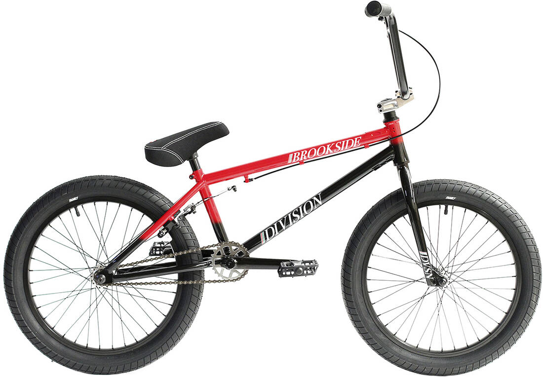 Division Brookside 20" 2021 BMX Freestyle Bike - Black/Red Fade