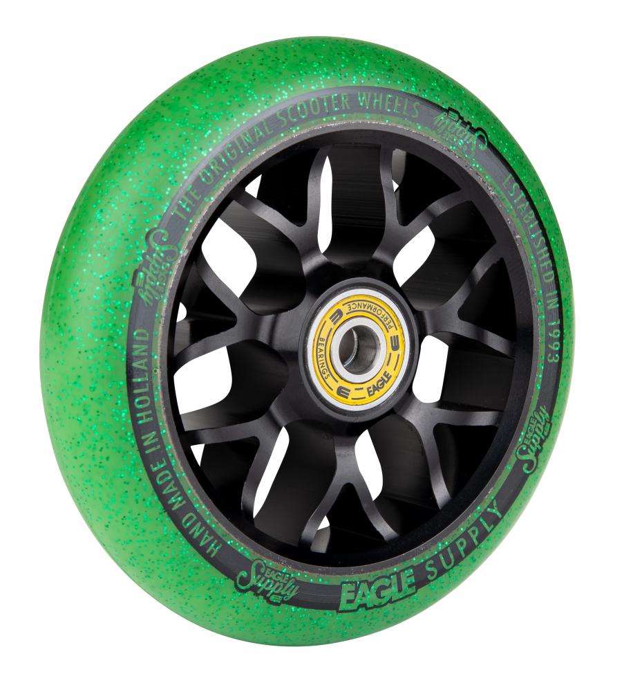 Eagle Supply Wheel Standard X6 Core Candy Black/Green 110 MM