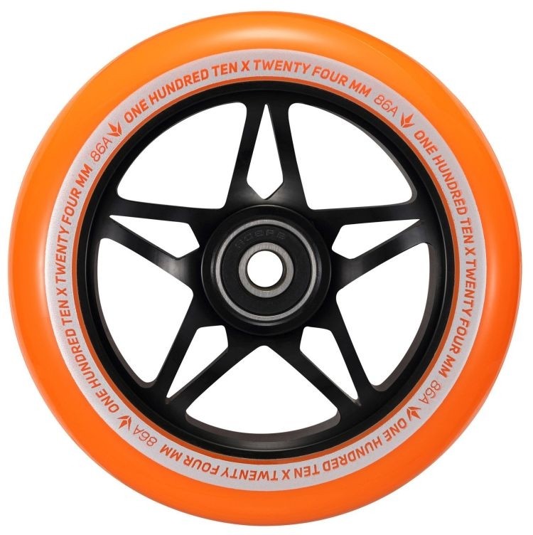 Blunt Tri Bearing 110 mm Wheel - Black / Orange
