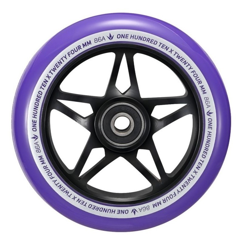 Blunt Tri Bearing 110 mm Wheel - Black / Purple
