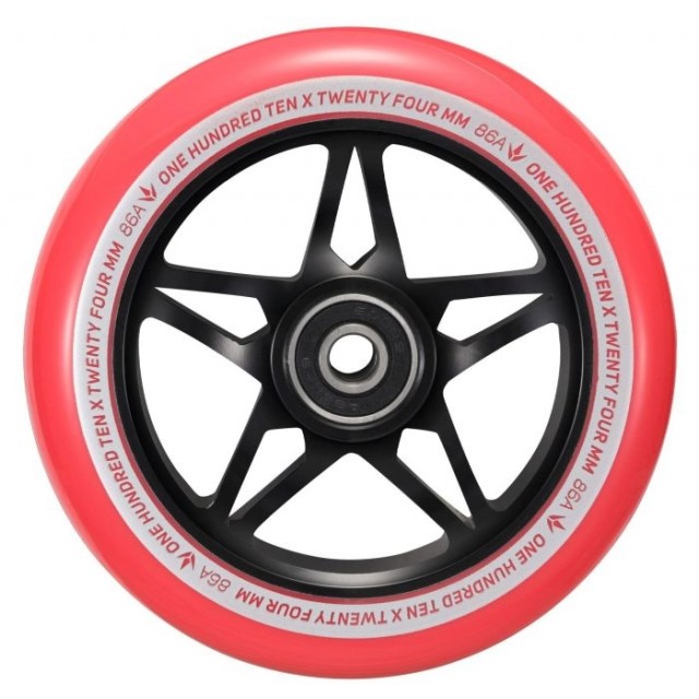 Blunt Tri Bearing 110 mm Wheel - Black / Red