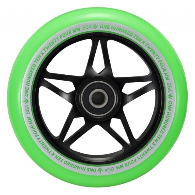 Blunt Tri Bearing 110 mm Wheel - Black / Green