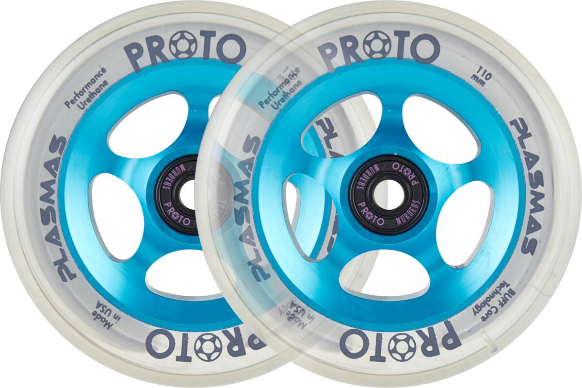 Proto Plasma Pro Scooter Wheels 2-Pack 110mm - Electric Blue