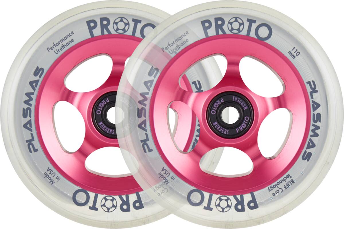 Proto Plasma Pro Scooter Wheels 2-Pack (110mm - Neon Pink)