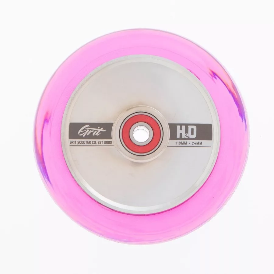 GRIT H2O HOLLOW CORE 110X24 MM WHEEL - SILVER/PINK