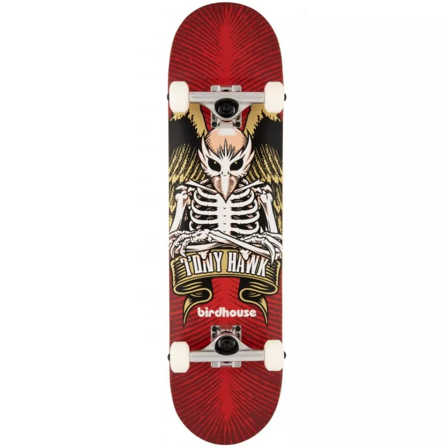 BIRDHOUSE STAGE 1 TH ICON 8" SKATEBOARD - RED