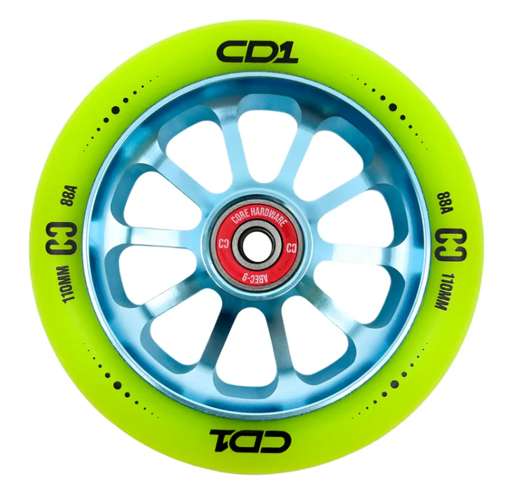 CORE CD1 Pro Scooter  110mm Wheel - Lime/Blue