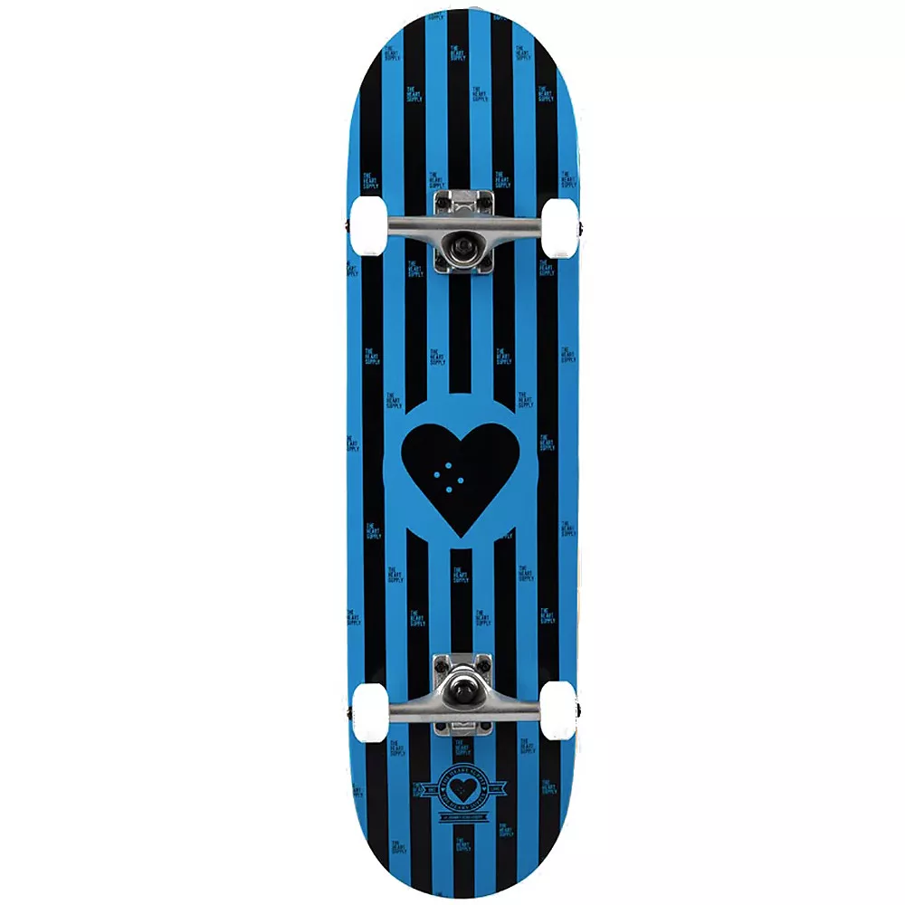 Heart Supply Round Logo 8.25" Skateboard - Stripes